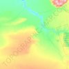 Mapa topográfico Gameleira do Jacaré, altitude, relevo