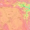 Mapa topográfico མཛོད་དགེ་རྫོང་ 若尔盖县, altitude, relevo