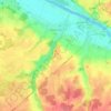 Mapa topográfico Poilly-lez-Gien, altitude, relevo