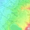 Mapa topográfico Grottaferrata, altitude, relevo