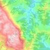 Mapa topográfico Riosa, altitude, relevo