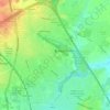 Mapa topográfico Bradley Stoke, altitude, relevo