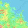 Mapa topográfico Bay of Islands-Whangaroa Community, altitude, relevo