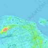 Mapa topográfico Saúde, altitude, relevo