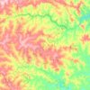Mapa topográfico Gameleira de Goiás, altitude, relevo