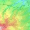 Mapa topográfico Coutansouze, altitude, relevo