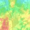 Mapa topográfico La Bussière, altitude, relevo