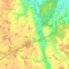 Mapa topográfico Klein Henstedt, altitude, relevo