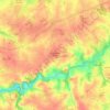 Mapa topográfico La Chapelle-Hermier, altitude, relevo