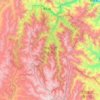 Mapa topográfico Jiuzhai Valley National Park, altitude, relevo