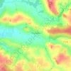 Mapa topográfico Dourdain, altitude, relevo