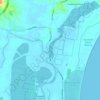 Mapa topográfico Darawank, altitude, relevo