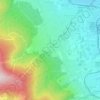 Mapa topográfico Horní Hanychov, altitude, relevo