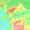 Mapa topográfico Barro Branco, altitude, relevo