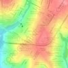 Mapa topográfico Jardim Leblon, altitude, relevo