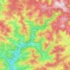 Mapa topográfico Todtnau, altitude, relevo