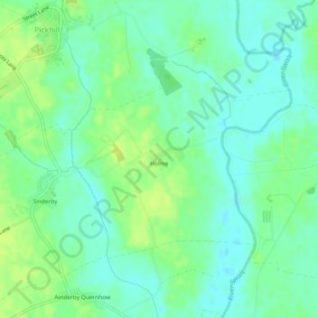Mapa topográfico Holme, altitude, relevo