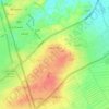 Mapa topográfico شوكة الصوفي, altitude, relevo