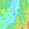 Mapa topográfico Shawsville, altitude, relevo