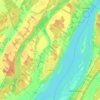 Mapa topográfico Lavaltrie, altitude, relevo