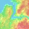 Mapa topográfico Weymouth, altitude, relevo