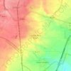 Mapa topográfico Cubas de la Sagra, altitude, relevo