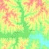 Mapa topográfico Lake Thunderbird, altitude, relevo