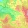 Mapa topográfico Krucemburk, altitude, relevo