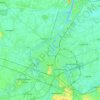 Mapa topográfico Gent, altitude, relevo