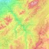Mapa topográfico Beauce, altitude, relevo