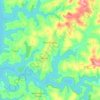 Mapa topográfico Pato Bragado, altitude, relevo