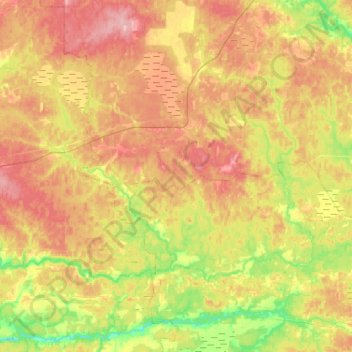 Mapa topográfico Большая Коша, altitude, relevo