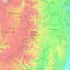 Mapa topográfico Parque Nacional Sangay, altitude, relevo