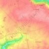 Mapa topográfico Rebais, altitude, relevo