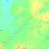Mapa topográfico Potiretama, altitude, relevo