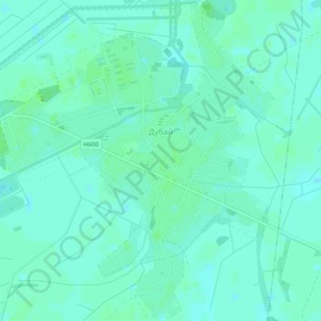 Mapa topográfico Дубой, altitude, relevo