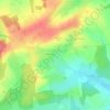 Mapa topográfico Cerville, altitude, relevo