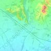 Mapa topográfico Manzano, altitude, relevo