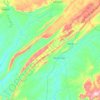 Mapa topográfico Alto Paraguai, altitude, relevo
