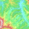 Mapa topográfico Сенечев, altitude, relevo