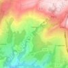 Mapa topográfico Cernex, altitude, relevo