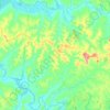 Mapa topográfico Ibitiruna, altitude, relevo