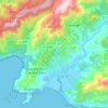 Mapa topográfico Serra-di-Ferro, altitude, relevo