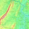 Mapa topográfico Loudoun County, altitude, relevo