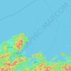 Mapa topográfico 舞鶴市, altitude, relevo