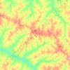 Mapa topográfico Tupã, altitude, relevo