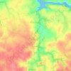 Mapa topográfico Plouguin, altitude, relevo