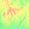 Mapa topográfico Parroquia El Socorro, altitude, relevo