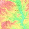 Mapa topográfico Houston County, altitude, relevo