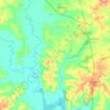 Mapa topográfico São José da Reserva, altitude, relevo